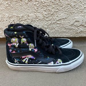 Buzz Lightyear Disney Vans HighTops size W 6.5 M 5
